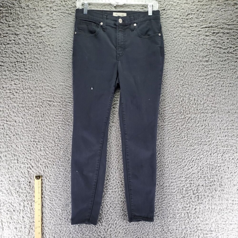 Madewell Jeans Womens 28 Black High-Rise Skinny Cotton Blend Denim